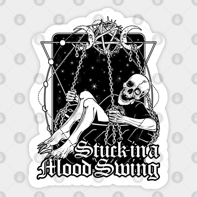 Stuck in a Mood Swing Sticker by Von Kowen